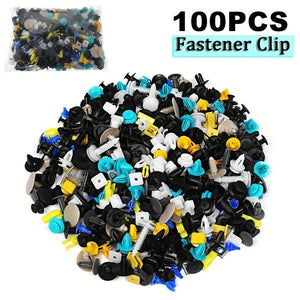 Planet Gates 100pcs 500/100PCS Mixed Auto Fastener Vehicle Car Bumper Clips Retainer Fastener Rivet Door Panel Fender Liner Universal Fit All Car