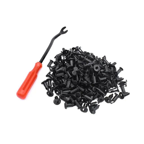 Planet Gates 100pcs and Remover 100pcs ATV UTV Plastic Fender Clips Body Rivets With Fastener Eliminator For Polaris Predator Rangers RZR Scrambler Sportsman