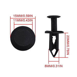 Planet Gates 100pcs and Remover 100pcs ATV UTV Plastic Fender Clips Body Rivets With Fastener Eliminator For Polaris Predator Rangers RZR Scrambler Sportsman