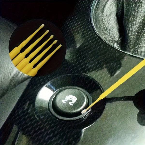 Planet Gates 100pcs Car Cleaning Brush Small Brush Micro Brush Tips Car Accessories Head Exhaustive Cleaning Painting