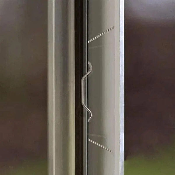 Planet Gates 100Pcs Greenhouse Glass Pane Clips Greenhouse W Wire Clips Glazing Z Type Clips