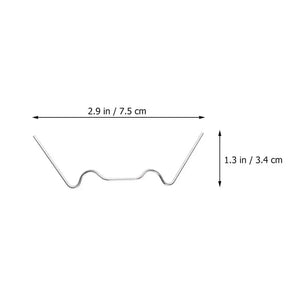 Planet Gates 100Pcs Greenhouse Glass Pane Clips Greenhouse W Wire Clips Glazing Z Type Clips