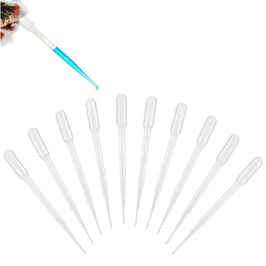 Planet Gates 100Pcs/Lot Laboratory Pipette 1ml 2ml 3ml 5ml Plastic Disposable Graduated Container Liquid Dropper Equipment Straw Makeup Tools
