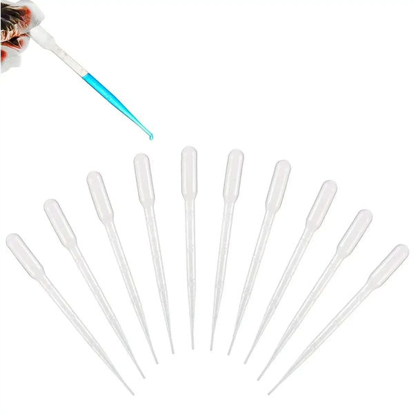 Planet Gates 100Pcs/Lot Laboratory Pipette 1ml 2ml 3ml 5ml Plastic Disposable Graduated Container Liquid Dropper Equipment Straw Makeup Tools