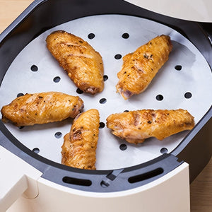 Planet Gates 100pcs Non-Stick Steamer Paper for Healthy and Easy Cooking - Food Grade Disposable Steamer Cloth for Air Fryer, Oven, and Baking - Easy Cleanup and Safe Use