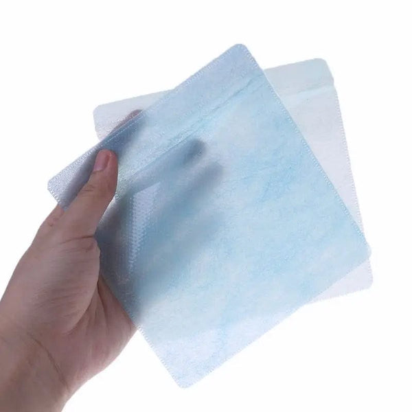 Planet Gates 100Pcs Random Color 100Pcs DVD Double Sided Cover Storage Case PP Bag Sleeve Envelope Holder Storage Bag PP Bag For CD DVD Discs