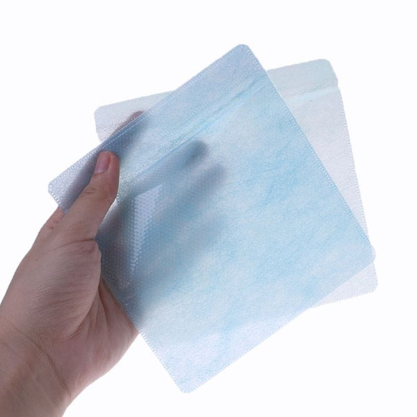 Planet Gates 100Pcs Random Color 100Pcs DVD Double Sided Cover Storage Case PP Bag Sleeve Envelope Holder Storage Bag PP Bag For CD DVD Discs