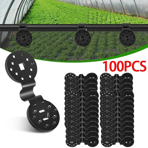 Planet Gates 100pcs Shade Cloth Clips Plastic Clips Outdoor Net Clip Camping Garden Tool Garden Buildings Fence Clamps Net Fix Clamp Awning Hook