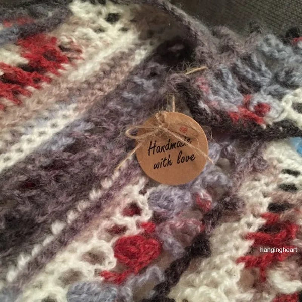 Planet Gates 100pcs tags20m rope5 100pcs+20 meter rope handcrafted gift hang tag handmade with love label baking DIY elevator
