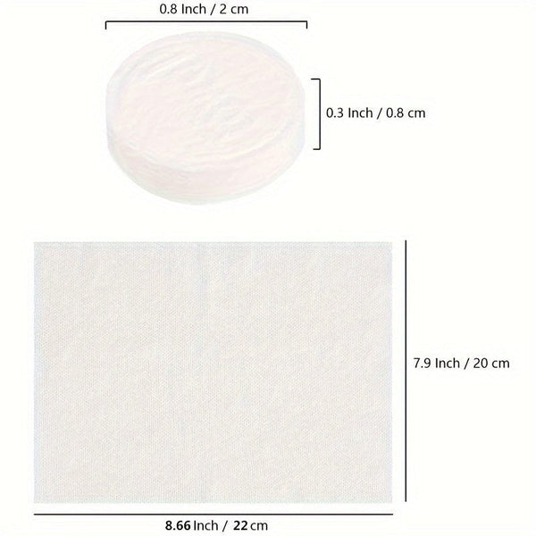 Planet Gates 100pcs White Disposable Compressed Towels, Absorbent Portable Cotton Washcloths, Perfect For Travel, Camping, Hiking, Sport & Beauty Salon, Bathroom Supplies, Home Supplies Travel Accessories Bathroom Accessories