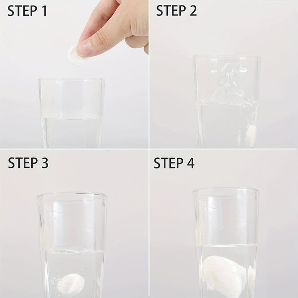 Planet Gates 100pcs White Disposable Compressed Towels, Absorbent Portable Cotton Washcloths, Perfect For Travel, Camping, Hiking, Sport & Beauty Salon, Bathroom Supplies, Home Supplies Travel Accessories Bathroom Accessories