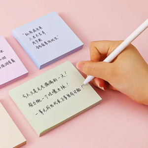 Planet Gates 100Sheets/set Morandi Sticky Notes Pads Stationery Paper Stickers Memo Posted It Notepad Notebook School Office Accessories