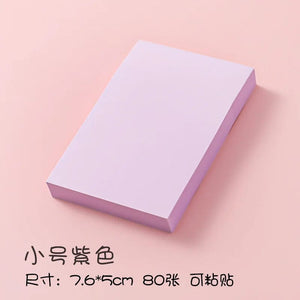 Planet Gates 100Sheets/set Morandi Sticky Notes Pads Stationery Paper Stickers Memo Posted It Notepad Notebook School Office Accessories