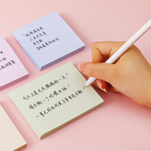 Planet Gates 100Sheets/set Morandi Sticky Notes Pads Stationery Paper Stickers Memo Posted It Notepad Notebook School Office Accessories