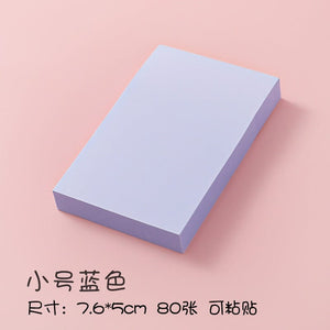 Planet Gates 100Sheets/set Morandi Sticky Notes Pads Stationery Paper Stickers Memo Posted It Notepad Notebook School Office Accessories