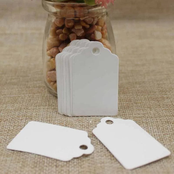 Planet Gates 100tag 100string 100pcs+100 hemp string 5*3cm new style retangular black /Kraft Paper Blank Card Hand Draw Gift Label Tags Heart Hollow
