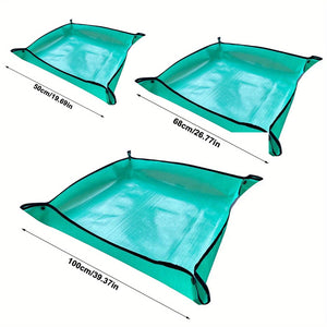 Planet Gates 100X100cm 1 Pack, Potting Mat, Repotting Mat, Replanting Mat, Plant Repotting Mat Waterproof Transplanting Mat Indoor Succulent Potting Mat Portable Gardening Soil Changing And Watering Mat Square And Foldable