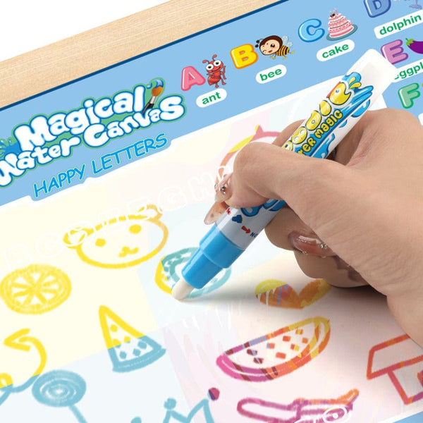 Planet Gates 100x80CM Magic Water Drawing Mat Coloring Doodle With Reusable Magic Pens Montessori Painting Board Educational Toys Kids Gifts