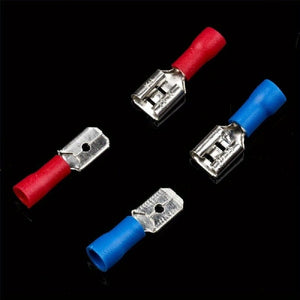 Planet Gates 102pcs 102/280/300pcs/Kit Crimp Spade Terminal, Assorted Electrical Wire Cable Connector Kit, Crimp Spade Insulated Ring Fork Spade Butt Set