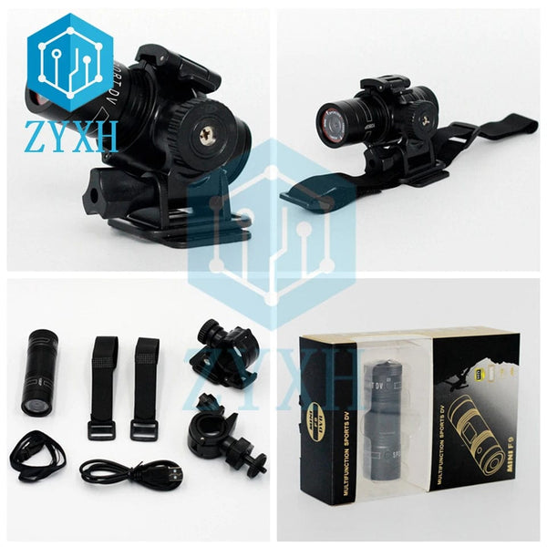 Planet Gates 1080P Sports Camera Camcorder Waterproof Mini Outdoor Bike Motorcycle Helmet HD Action Camera 12M Pixels DV Car Video Recorder