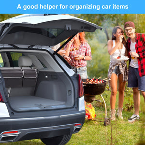 Planet Gates 1088 Storage Bag Black Universal Car Seat Back Storage Bag, Plus Size Storage 600D Oxford Cloth Large Capacity Multi-pocket