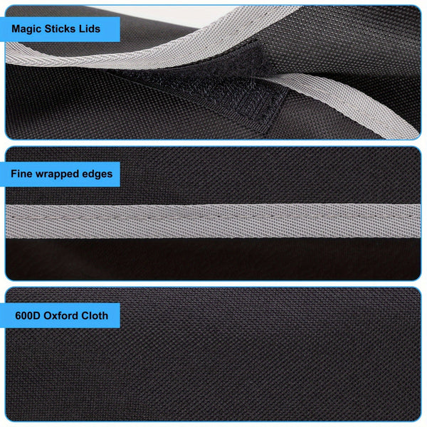 Planet Gates 1088 Storage Bag Black Universal Car Seat Back Storage Bag, Plus Size Storage 600D Oxford Cloth Large Capacity Multi-pocket