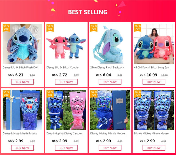 Planet Gates 10CM 2 Disney Lilo & Stitch Couple Models Cartoon Stuffed Plush Dolls Anime Plush Baby Toys Pendant Toys Girl Kids Birthday Gift