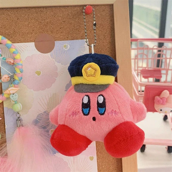 Planet Gates 10cm 2 Kirby Anime Plush Dolls Cartoon Backpack Peluches Pendant Kawaii Stuffed Animal Toys Keychain Bag Decoration for Kids Girls Gift