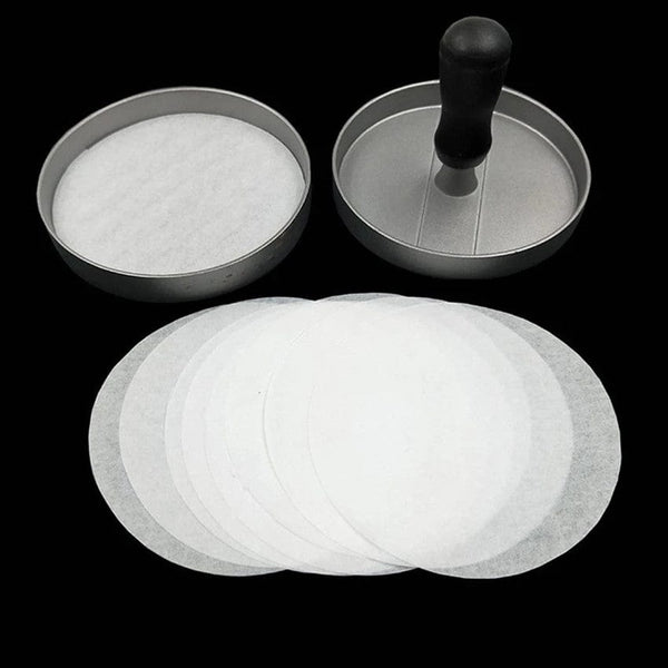 Planet Gates 10cm / 200pcs 200pcs/Pack, Hamburger Patty Paper, 10cm/3.9inch, Non Stick Patty Paper Sheets For Burger Press, Patty Serperate And Cake Baking, Burger Food Liner, Frozen Meatloaf Separator, Kitchen Stuff, BBQ Tool