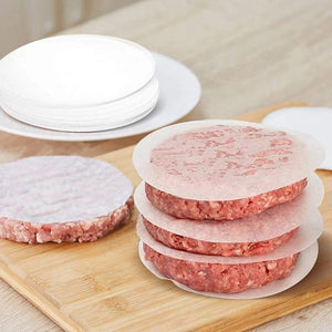 Planet Gates 10cm / 200pcs 200pcs/Pack, Hamburger Patty Paper, 10cm/3.9inch, Non Stick Patty Paper Sheets For Burger Press, Patty Serperate And Cake Baking, Burger Food Liner, Frozen Meatloaf Separator, Kitchen Stuff, BBQ Tool