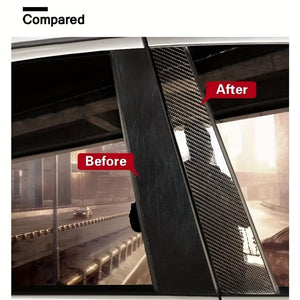 Planet Gates 10cm*3m/3.94in*118in 5D Car Decoration Car Stickers, Car Body PVC Stickers With Carbon Fiber Texture, Multifunctional Waterproof Stereo Stickers