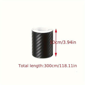 Planet Gates 10cm*3m/3.94in*118in 5D Car Decoration Car Stickers, Car Body PVC Stickers With Carbon Fiber Texture, Multifunctional Waterproof Stereo Stickers