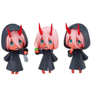 Planet Gates 10CM Amine Figure  Darling in the FRANXX Q Version Uniform Combat Uniform Dolls Toy Gift Collect Boxed Ornaments PVC Material