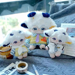 Planet Gates 10cm Mini Cute Plush Doll Toys Little Sheep Series Seastar /Normal Body Cotton Doll with Animal Ear Tail Girl Kid Birthday Gift
