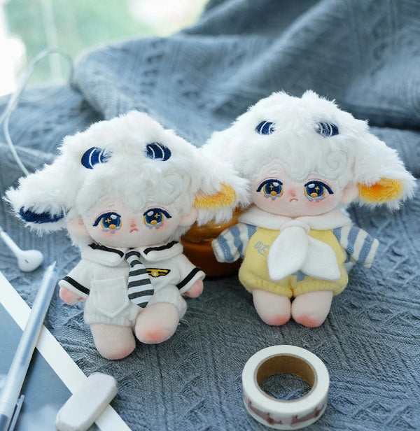 Planet Gates 10cm Mini Cute Plush Doll Toys Little Sheep Series Seastar /Normal Body Cotton Doll with Animal Ear Tail Girl Kid Birthday Gift