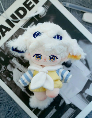 Planet Gates 10cm Mini Cute Plush Doll Toys Little Sheep Series Seastar /Normal Body Cotton Doll with Animal Ear Tail Girl Kid Birthday Gift