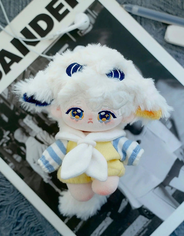 Planet Gates 10cm Mini Cute Plush Doll Toys Little Sheep Series Seastar /Normal Body Cotton Doll with Animal Ear Tail Girl Kid Birthday Gift