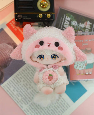 Planet Gates 10cm Mini Cute Plush Doll Toys Little Sheep Series Seastar /Normal Body Cotton Doll with Animal Ear Tail Girl Kid Birthday Gift