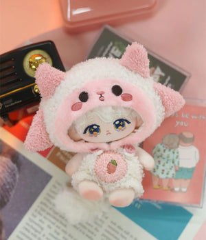 Planet Gates 10cm Mini Cute Plush Doll Toys Little Sheep Series Seastar /Normal Body Cotton Doll with Animal Ear Tail Girl Kid Birthday Gift