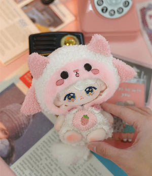 Planet Gates 10cm Mini Cute Plush Doll Toys Little Sheep Series Seastar /Normal Body Cotton Doll with Animal Ear Tail Girl Kid Birthday Gift