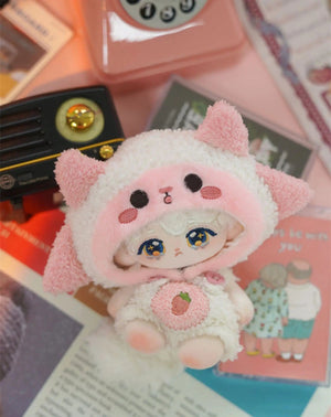 Planet Gates 10cm Mini Cute Plush Doll Toys Little Sheep Series Seastar /Normal Body Cotton Doll with Animal Ear Tail Girl Kid Birthday Gift