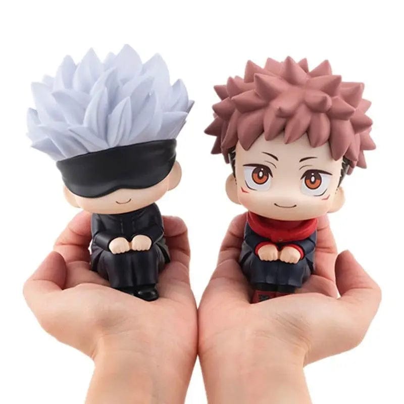 Planet Gates 10cm Q Version Anime Figure Toys Anime girl Jujutsu Kaisen Figure Yuji Itadori Gojo Satori PVC Action Figure Toys Kid Gift