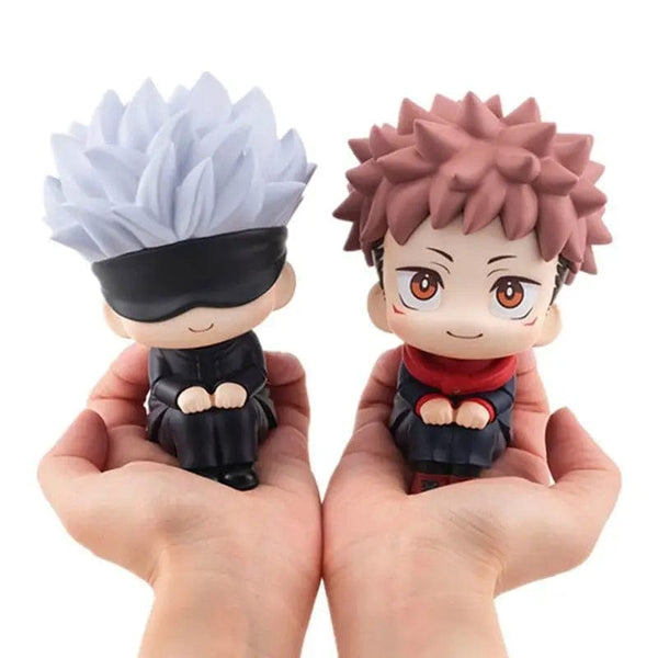 Planet Gates 10cm Q Version Anime Figure Toys Anime girl Jujutsu Kaisen Figure Yuji Itadori Gojo Satori PVC Action Figure Toys Kid Gift