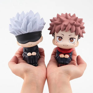 Planet Gates 10cm Q Version Anime Figure Toys Anime girl Jujutsu Kaisen Figure Yuji Itadori Gojo Satori PVC Action Figure Toys Kid Gift