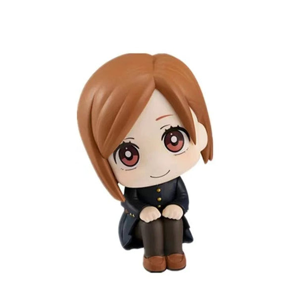Planet Gates 10cm Q Version Anime Figure Toys Anime girl Jujutsu Kaisen Figure Yuji Itadori Gojo Satori PVC Action Figure Toys Kid Gift