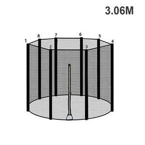 Planet Gates 10Feet 3.06M 1.83/2.44/3.06/3.66M Trampoline Replacement Net Fence Enclosure Anti-fall Safety Mesh Netting Jumping Pad Fitiness Accessories
