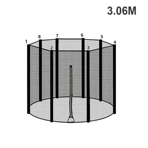 Planet Gates 10Feet 3.06M 1.83/2.44/3.06/3.66M Trampoline Replacement Net Fence Enclosure Anti-fall Safety Mesh Netting Jumping Pad Fitiness Accessories