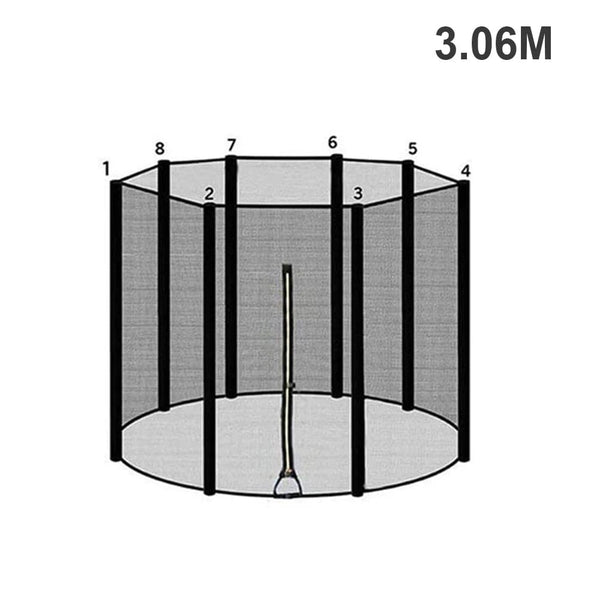 Planet Gates 10Feet 3.06M 6/8/10/12Feet Trampoline Replacement Net Fence Enclosure Anti-fall Safety Mesh Netting Suit Jumping Pad Fitiness Accessories