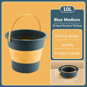 Planet Gates 10L 1 / CHINA 5/10L Portable Foldable Bucket Basin Tourism Outdoor Fishing Camping Bucket Household Cleaning Car Washing Space Saving Bucket