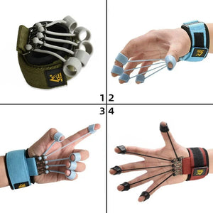 Planet Gates 10LB (parts-60lb ) Portable Hand Gripper Silicone Finger Expander Hand Grip Wrist Strength Trainer Finger Exerciser Resistance Band Fitness